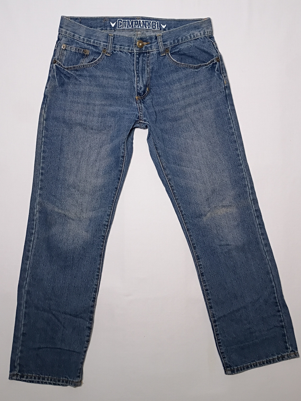 Company 81 Spencer Mens Straight Classic Fit Jeans 32X32 Medium Blue Wash